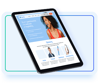 iPad showing intake form